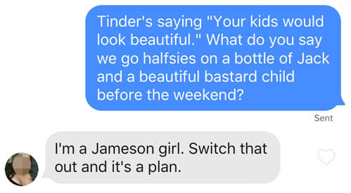 16 Best Tinder Pick Up Lines For 2023 (With Screenshots!) 8 funny Tinder line about future kids