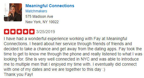 Meaningful Connections review on Yelp
