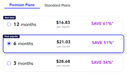 Match cost premium membership