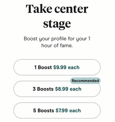 hinge dating app cost