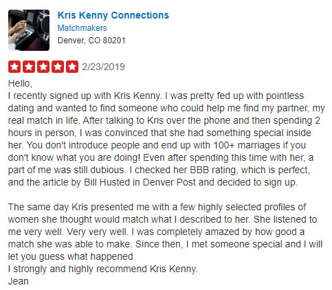 Kris Kenny review on Yelp