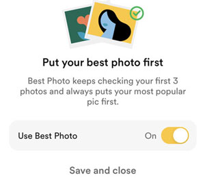 Bumble Best Photo feature