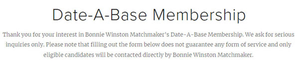 Date-A-Base Membership