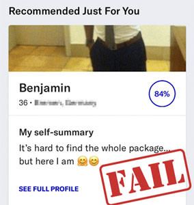 10 Irresistible Dating Profile Examples For Men 16 Example of a bad OkCupid profile for men