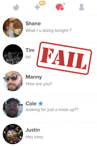 11 Online Dating First Message Examples That Get Responses 19 bad first message examples in a Tinder inbox
