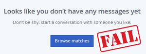 11 Online Dating First Message Examples That Get Responses 2 No messages yet notification in inbox