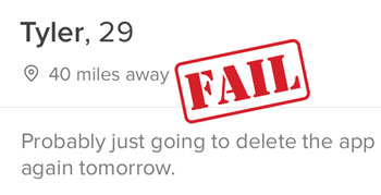 How to Reset Tinder and Restore Your Elo Score in 2022 7 Example of a Tinder bio mistake