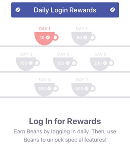 Daily login rewards on CMB