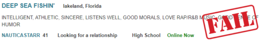 About Me & Conversation Starter Ideas For Plenty Of Fish 2 List of boring adjectives in a POF profile