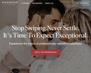 Enamour Matchmaking homepage