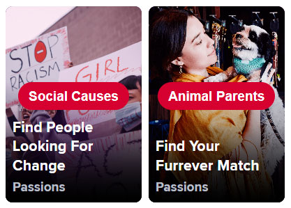 Tinder Explore: What It Is & How To Get More Matches With It 2 Social Causes and Animal Parents categories on Tinder Explore