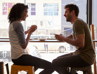 couple on a speed date in Boston