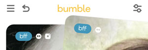 Bumble BFF badge