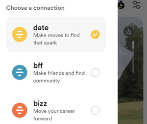 3 Bumble Modes: Date, BFF, Bizz