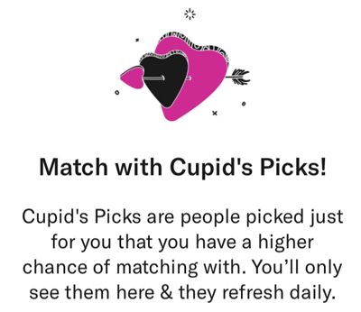 OkCupid Cupid's Picks notification