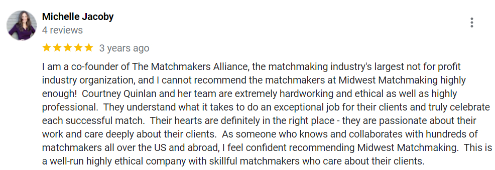 Midwest Matchmaking review by Michelle Jacoby