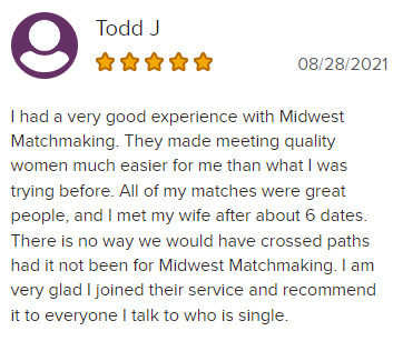 BBB review for Midwest Matchmaking