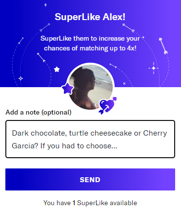 SuperLike Note example