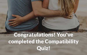Compatibility quiz congratulations
