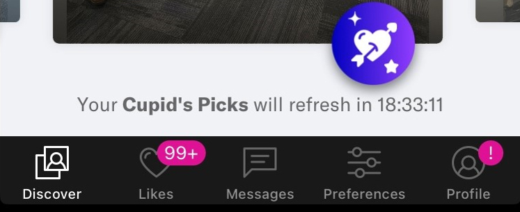 Cupid's Picks countdown timer