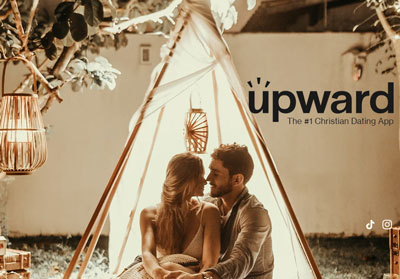 Upward dating app homepage