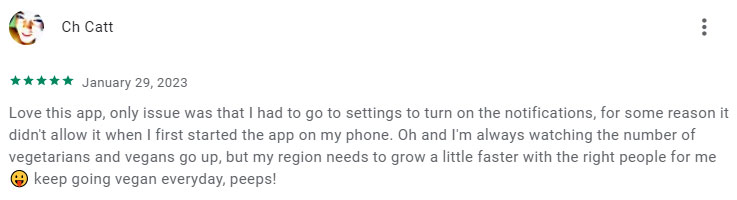 Google Play Veggly review