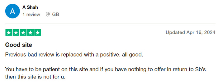 5-star review from user A Shah on Trustpilot