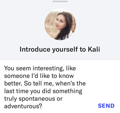 Great OkCupid Intro example