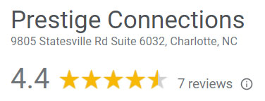 Prestige Connections Google review rating of 4.4