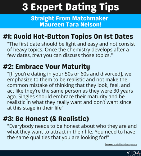 Dating advice from matchmaker Maureen Tara Nelson