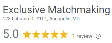 Exclusive Matchmaking 5-star Google rating
