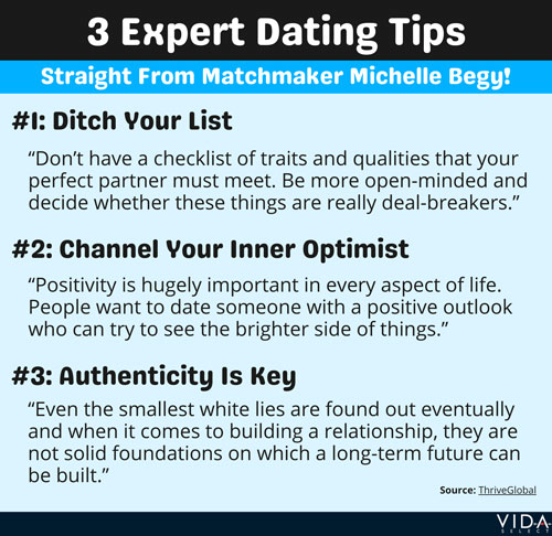 Michelle Begy's expert dating tips