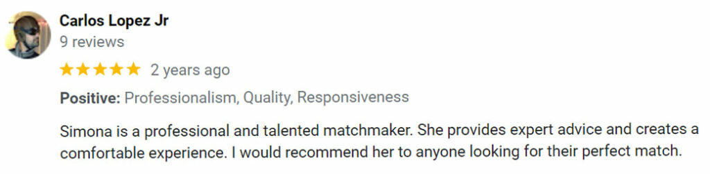 5-star google review for Perfect 12