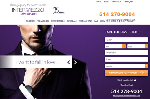 Intermezzo Montreal website