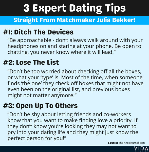 3 dating tips from NY matchmaker Julia Bekker