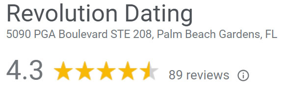 4.3 star Google rating for Revolution Dating