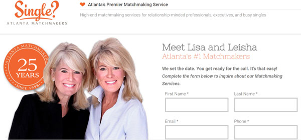 Single Atlanta Matchmakers website