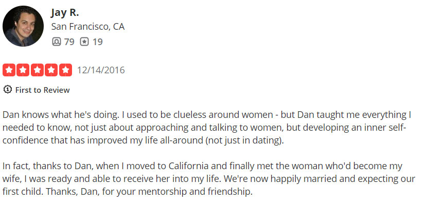 5-star Yelp review for Dan Silverman and Matchmaking Miami