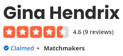 Exclusive Introductions & Gina Hendrix Yelp rating of 4.6 stars
