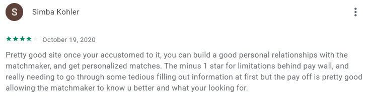 5-star google play review for SawYouAtSinai