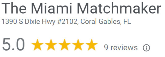 5-star rating on Google for The Miami Matchmaker