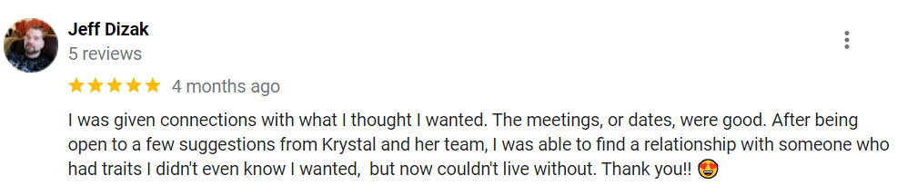 5-star Google review for Krystal Walter