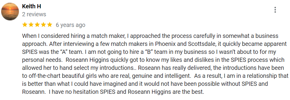 5-star Google review for SPIES