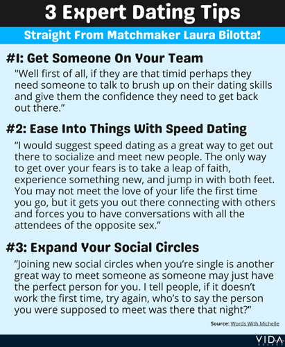 Matchmaker Laura Bilotta's 3 dating tips