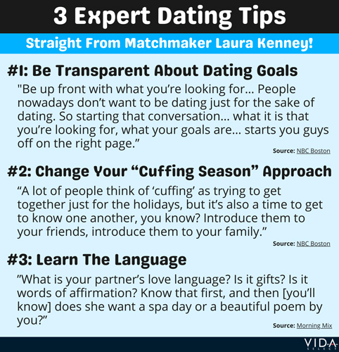 Laura Kenney's expert dating advice, 3 tips