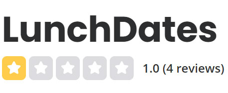 1.0 star rating for LunchDates Braintree