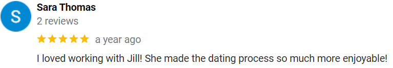 5-star Google review for Jill Hinckley