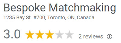 3.0 star rating for Bespoke Matchmaking on Google