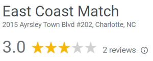 East Coast Match 3.0 google rating