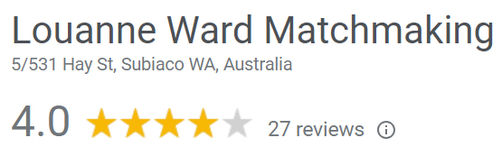 Louanne Ward Matchmaking 4.0 star Google rating
